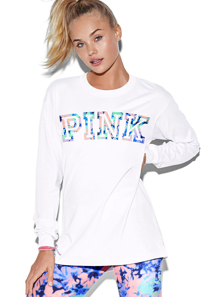 Brooke Perry featured in  the Victoria\'s Secret PINK catalogue for Spring/Summer 2016