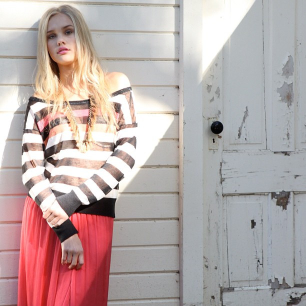 Brooke Perry featured in  the Willow &  Clay lookbook for Spring/Summer 2012