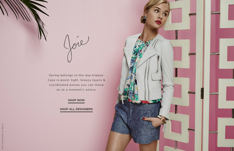 Brooke Perry featured in  the Saks Fifth Avenue lookbook for Summer 2015