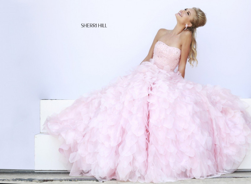 Brooke Perry featured in  the Sherri Hill catalogue for Spring/Summer 2015