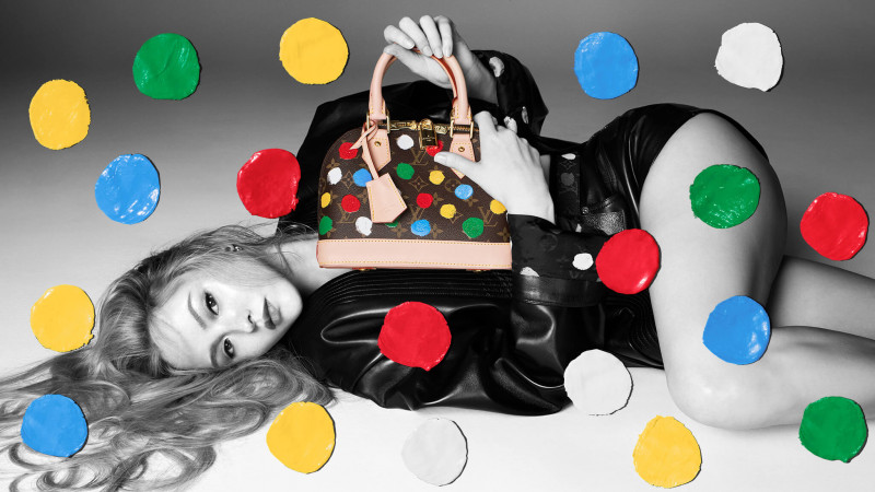 Devon Aoki featured in  the Louis Vuitton Louis Vuitton x Yayoi Kusama Global Campaign advertisement for Holiday 2022