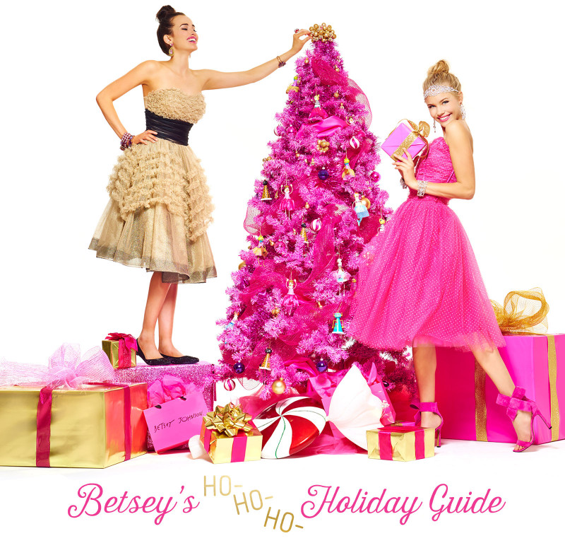 Brooke Perry featured in  the Betsey Johnson advertisement for Holiday 2015