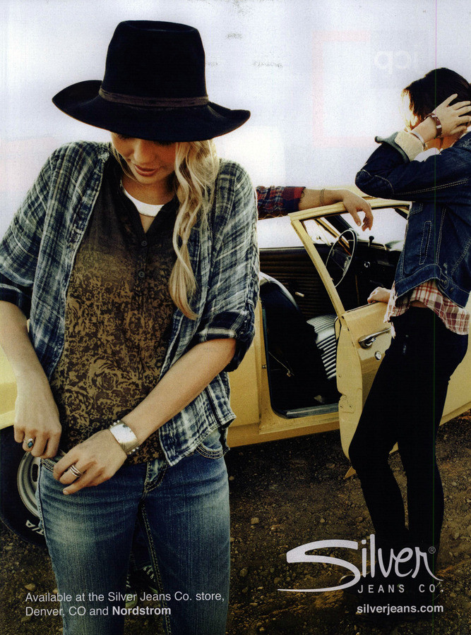 Brooke Perry featured in  the Silver Jeans advertisement for Autumn/Winter 2012