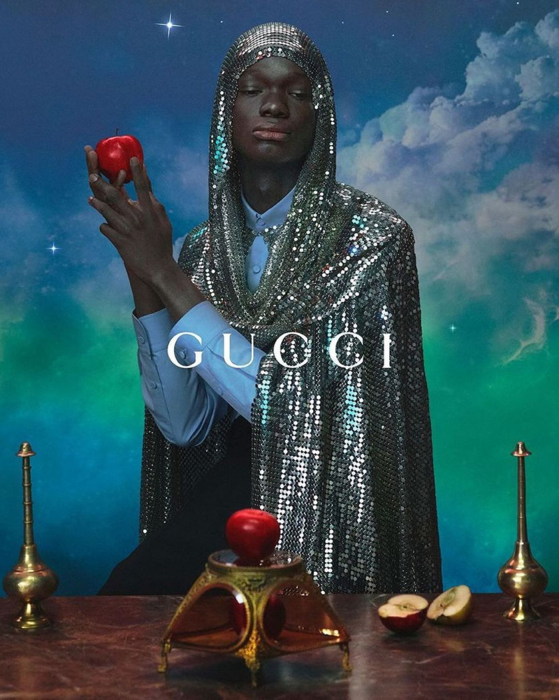 Adedayo Atiba featured in  the Gucci Gucci Cosmogonie Cruise 2023 Campaign advertisement for Cruise 2023