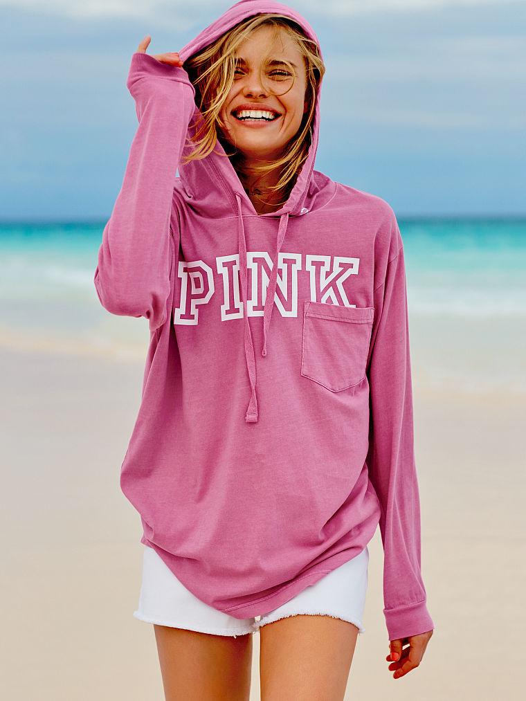 Brooke Perry featured in  the Victoria\'s Secret PINK catalogue for Spring/Summer 2017