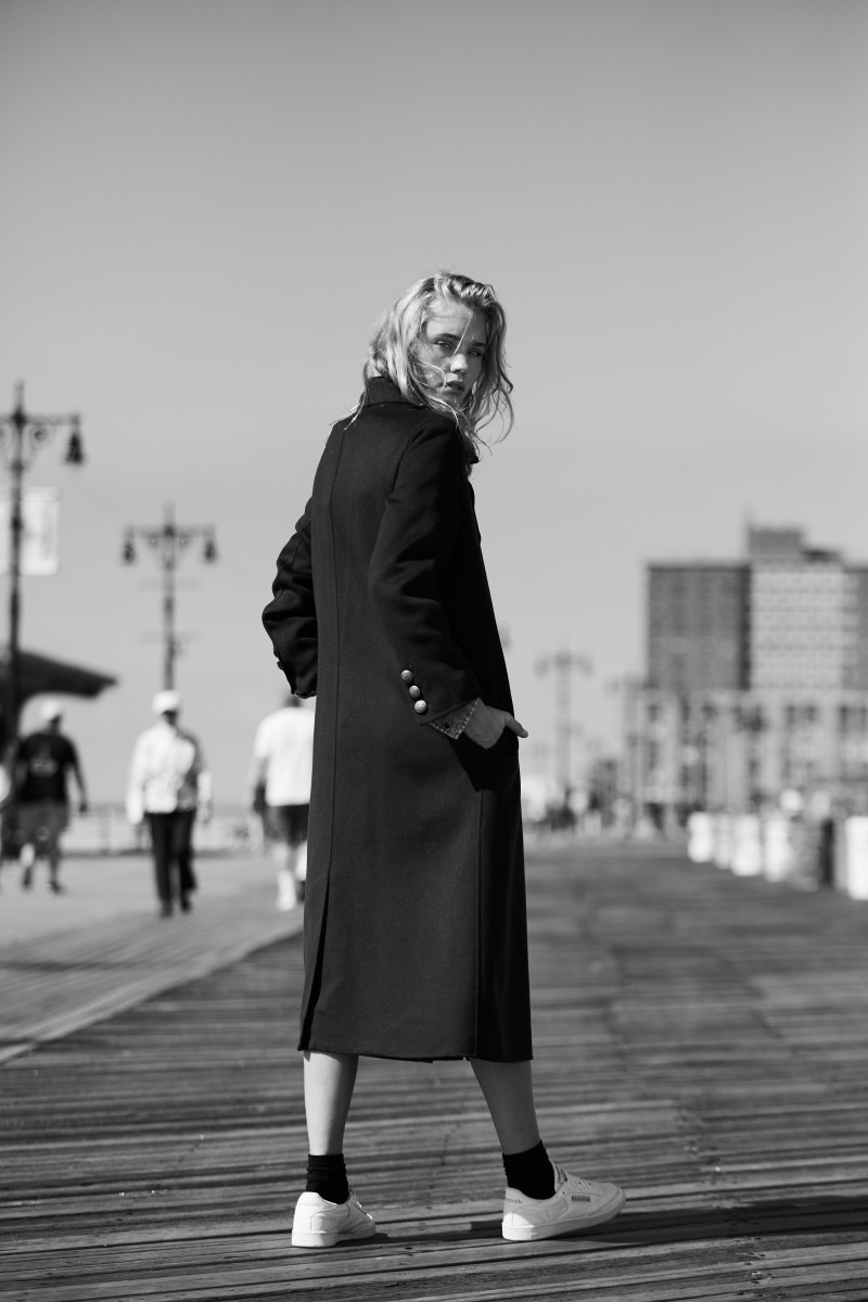 Brooke Perry featured in  the The Kooples advertisement for Autumn/Winter 2018