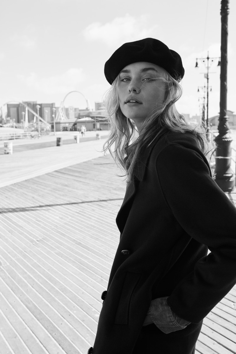 Brooke Perry featured in  the The Kooples advertisement for Autumn/Winter 2018