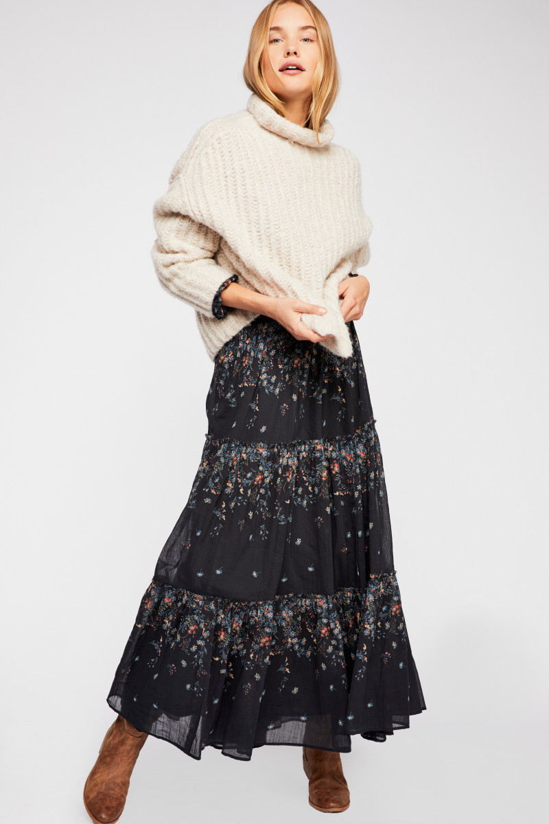 Brooke Perry featured in  the Free People catalogue for Winter 2018