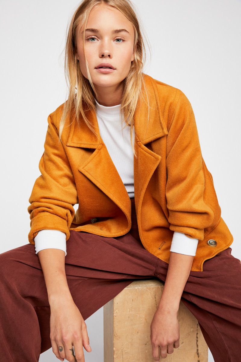 Brooke Perry featured in  the Free People catalogue for Winter 2018
