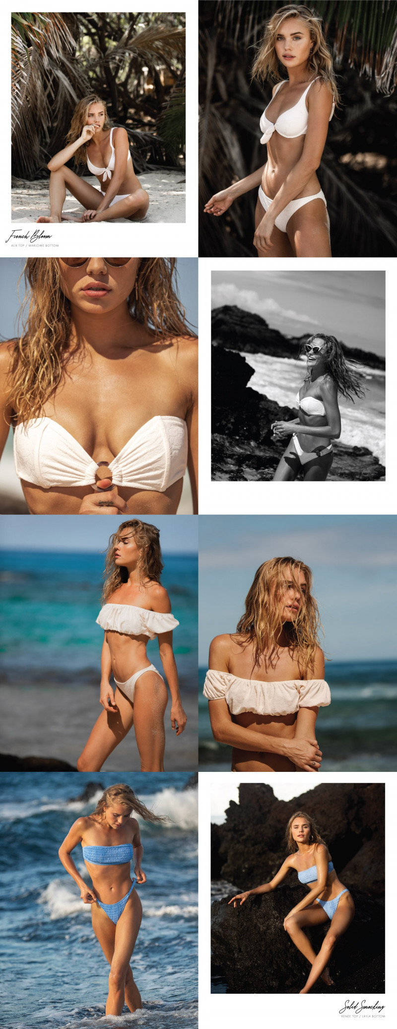 Brooke Perry featured in  the Tori Praver Swimwear lookbook for Spring/Summer 2019