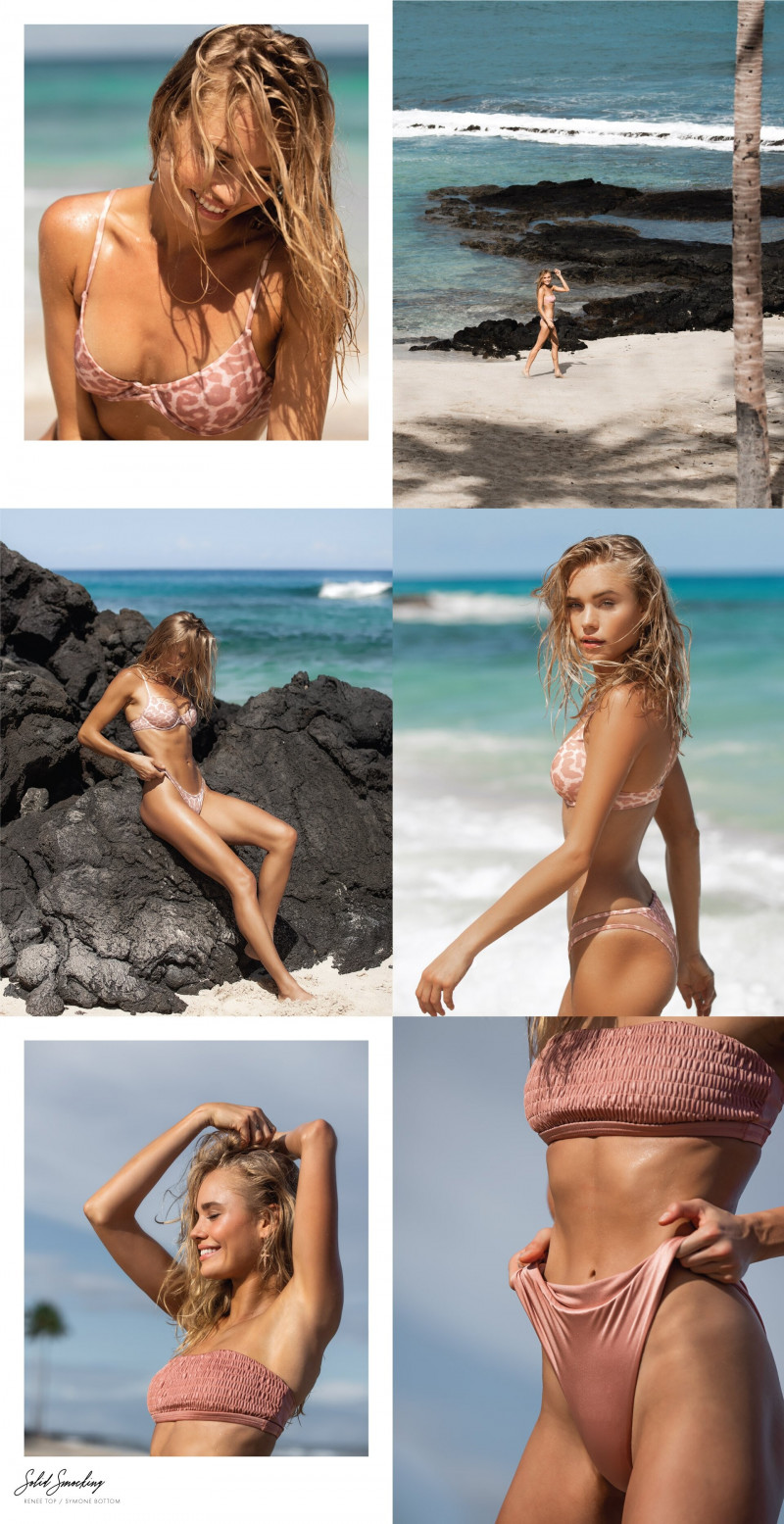 Brooke Perry featured in  the Tori Praver Swimwear lookbook for Spring/Summer 2019