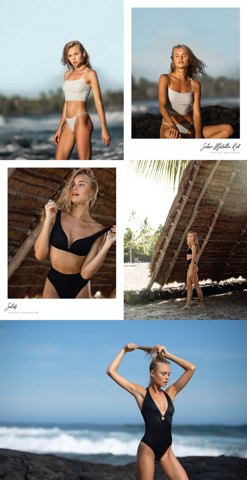 Brooke Perry featured in  the Tori Praver Swimwear lookbook for Spring/Summer 2019