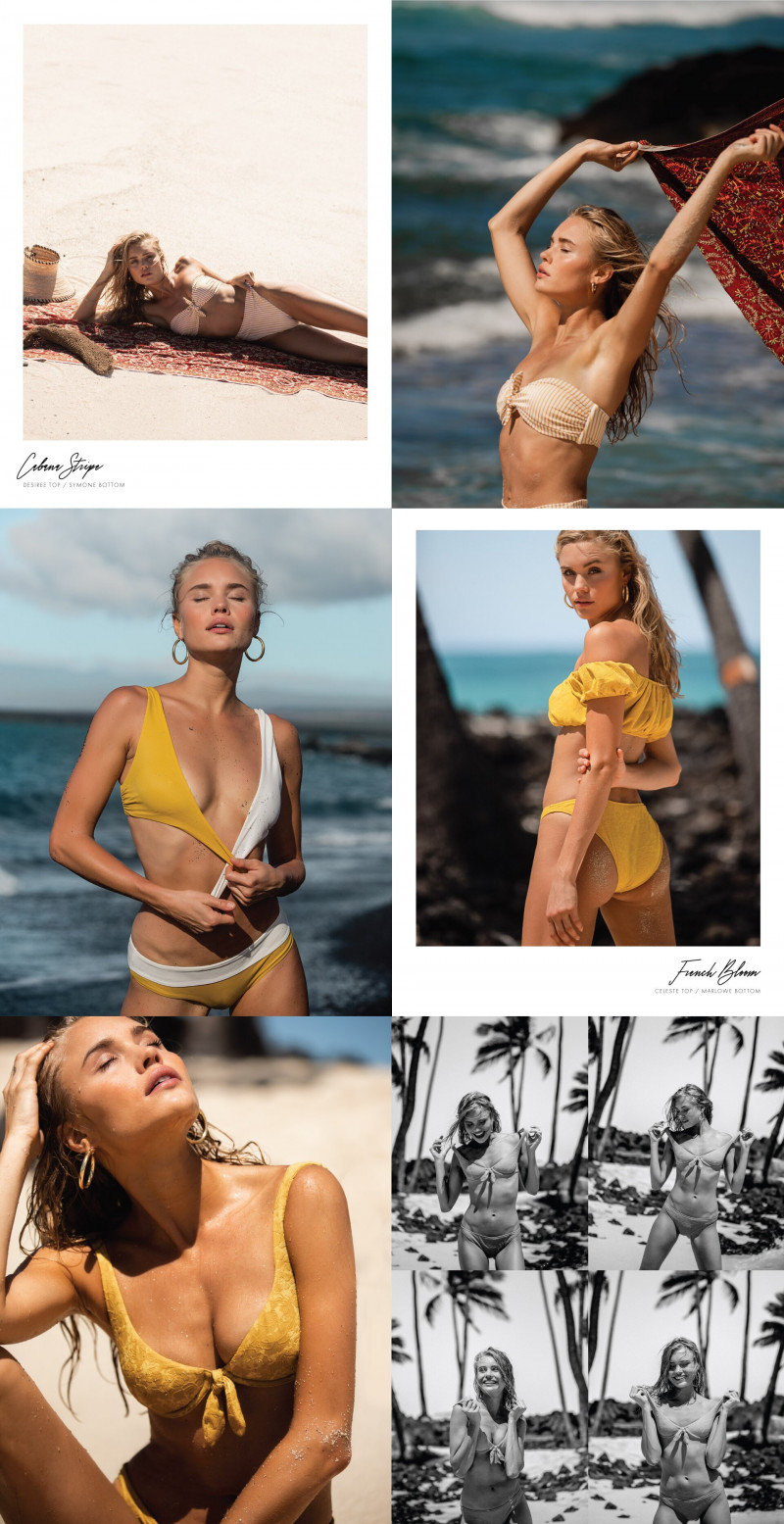 Brooke Perry featured in  the Tori Praver Swimwear lookbook for Spring/Summer 2019