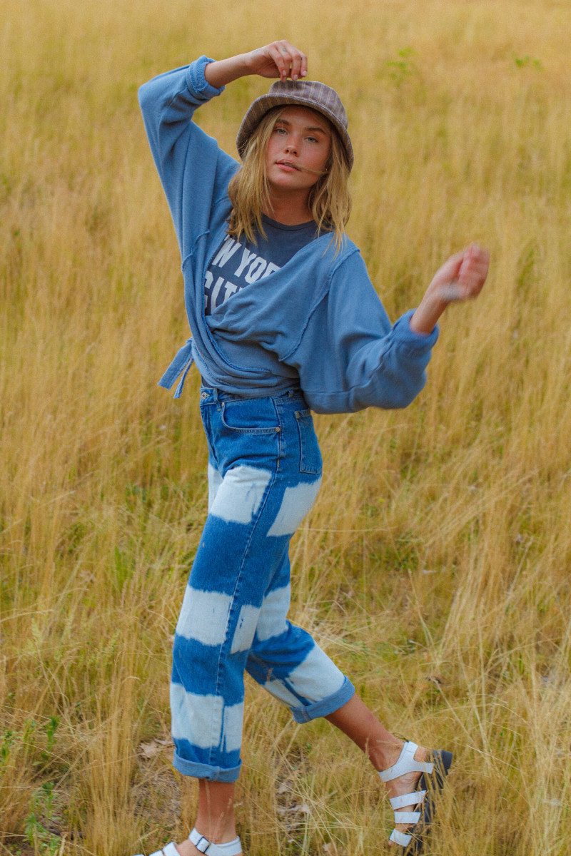 Brooke Perry featured in  the Free People COVID Capsule Shoots  lookbook for Autumn/Winter 2020