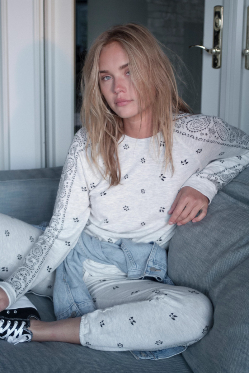 Brooke Perry featured in  the Free People COVID Capsule Shoots  lookbook for Autumn/Winter 2020