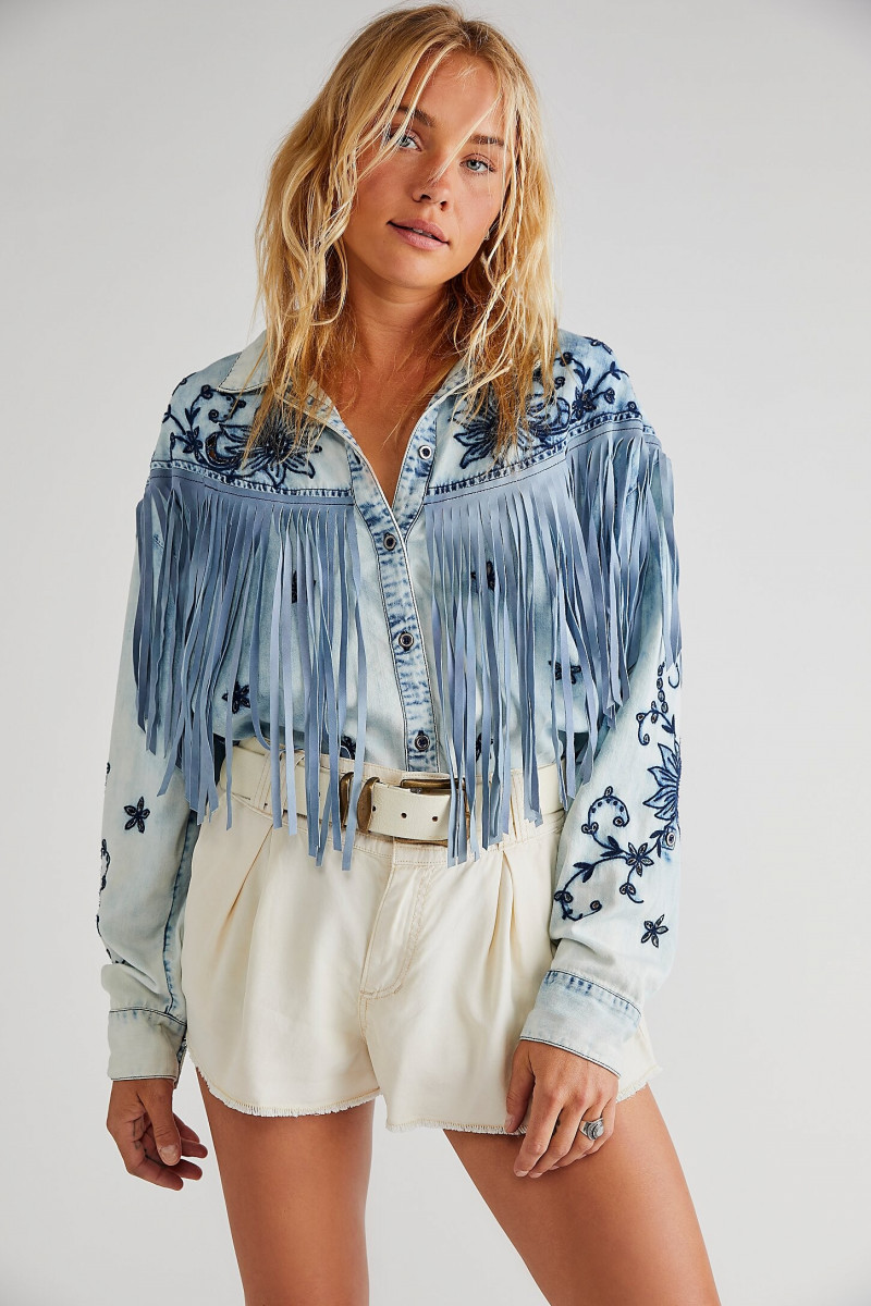 Brooke Perry featured in  the Free People catalogue for Autumn/Winter 2022