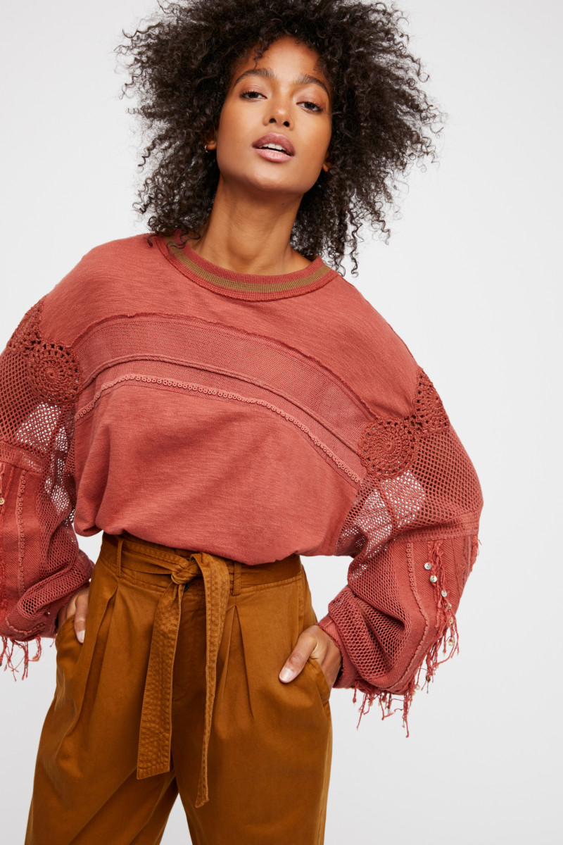 Melie Tiacoh featured in  the Free People catalogue for Spring/Summer 2018