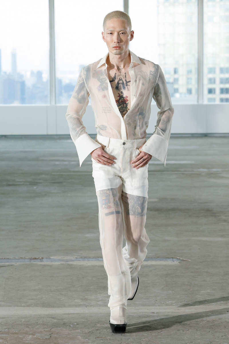 Noma Han featured in  the Peter Do fashion show for Spring/Summer 2023