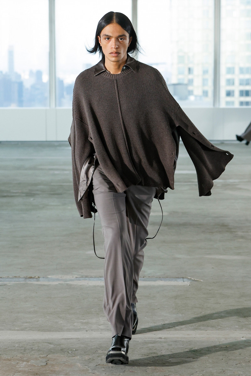 Yannick Claudio Bouah featured in  the Peter Do fashion show for Spring/Summer 2023