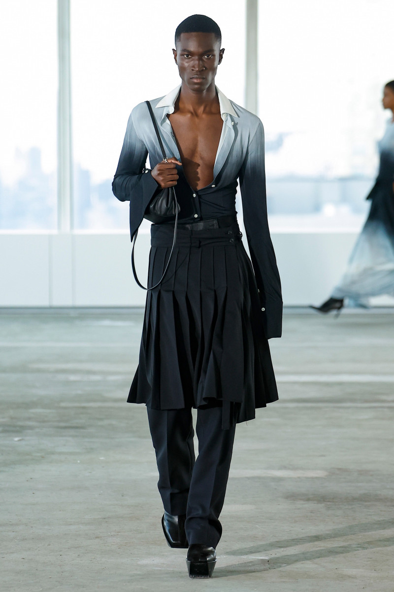 Kwaku Ansong featured in  the Peter Do fashion show for Spring/Summer 2023