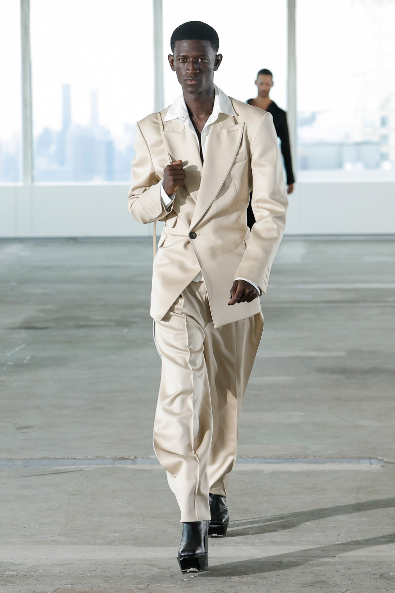 Ibby Sow featured in  the Peter Do fashion show for Spring/Summer 2023