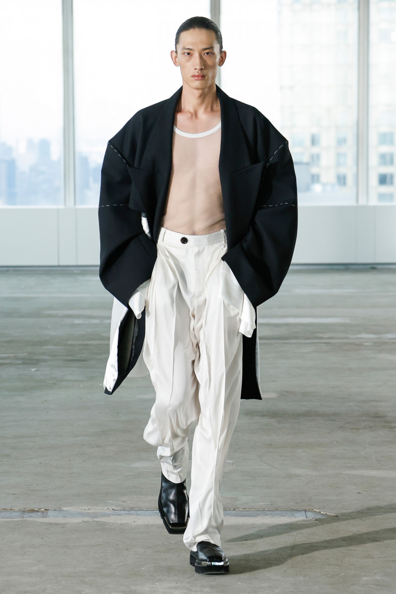 Hang Yu featured in  the Peter Do fashion show for Spring/Summer 2023