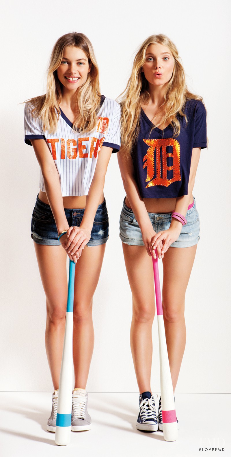 Elsa Hosk featured in  the Victoria\'s Secret PINK Major League Baseball Collection catalogue for Spring/Summer 2012