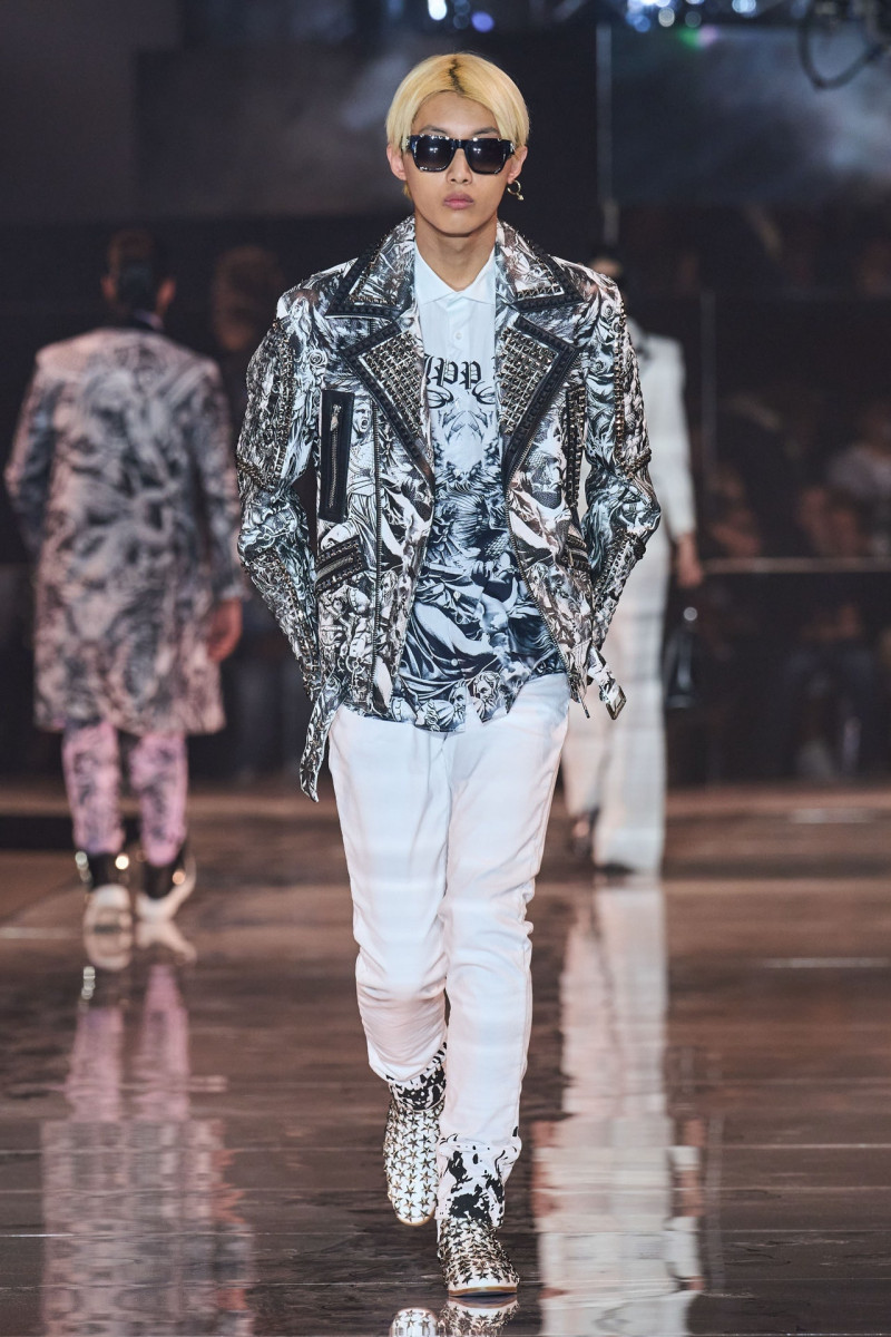 Solha Park featured in  the Philipp Plein fashion show for Spring/Summer 2023