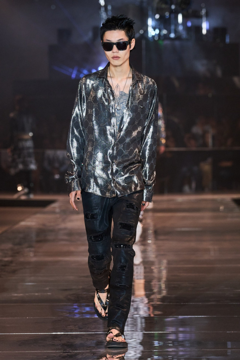 Minseo Kyung featured in  the Philipp Plein fashion show for Spring/Summer 2023