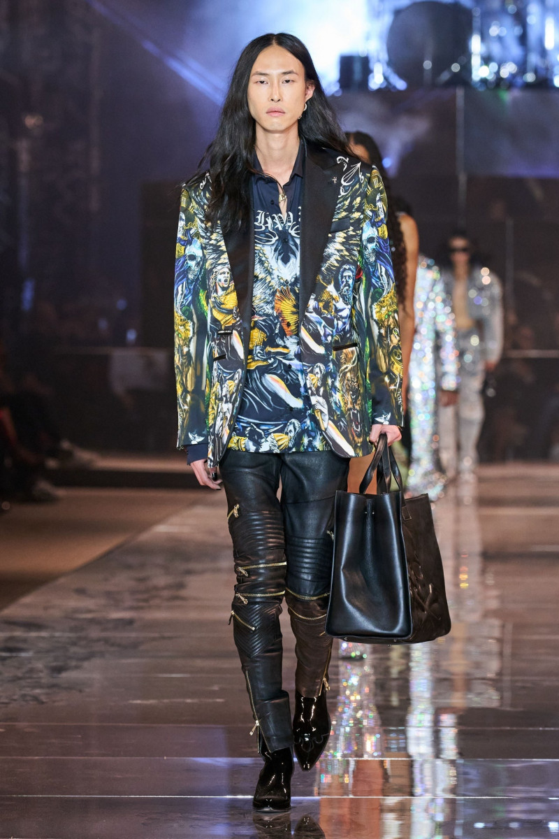 Ji Seok Nam featured in  the Philipp Plein fashion show for Spring/Summer 2023