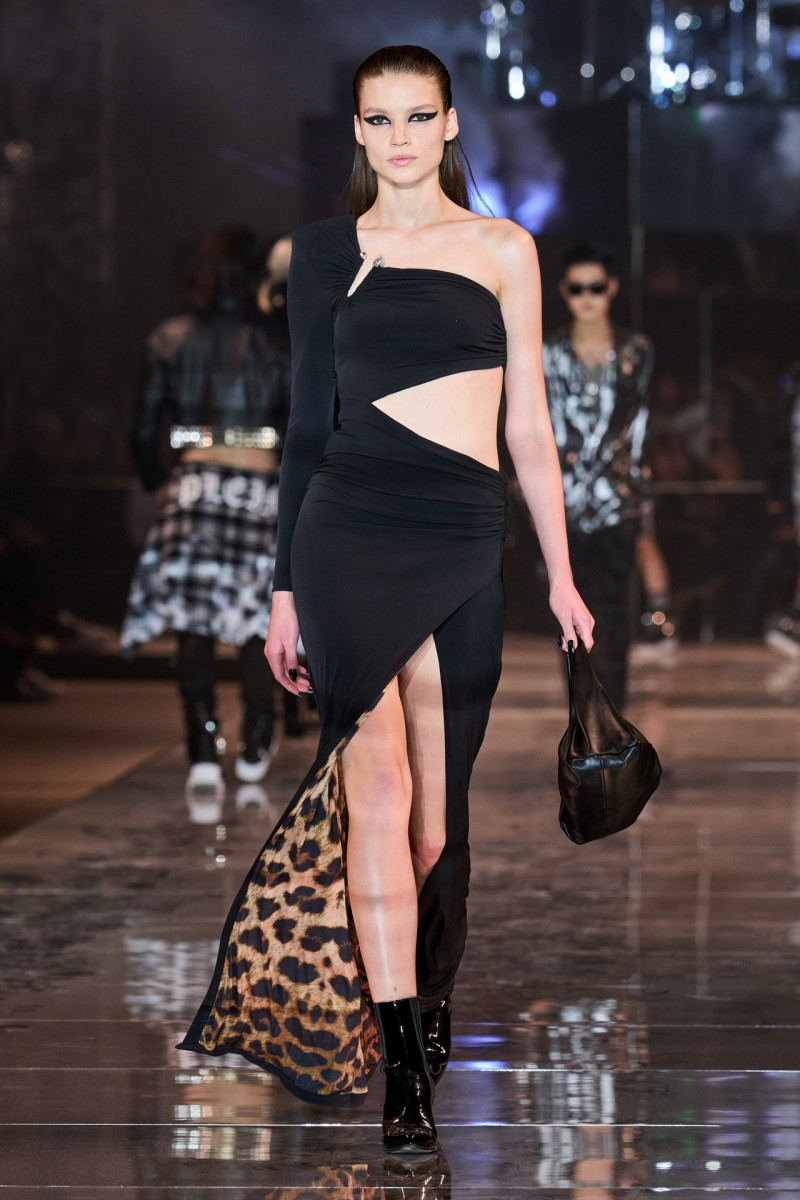 Liza Korol featured in  the Philipp Plein fashion show for Spring/Summer 2023