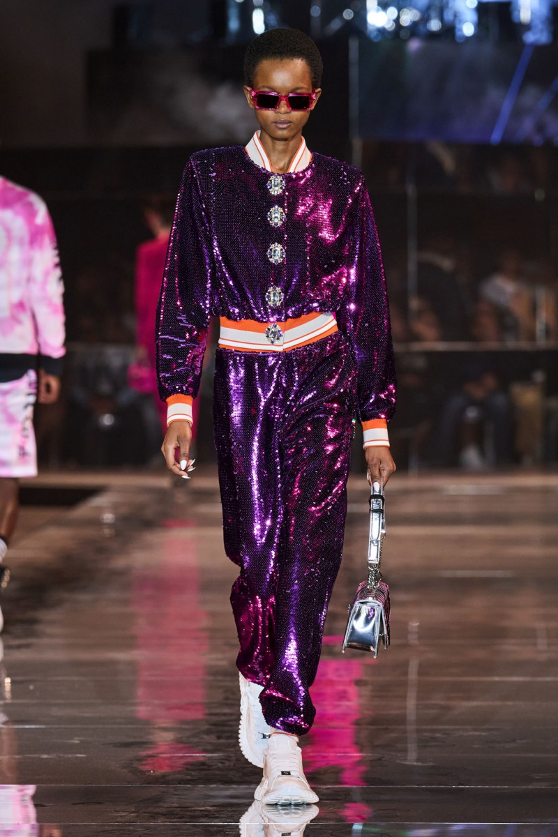 Grace Quaye featured in  the Philipp Plein fashion show for Spring/Summer 2023