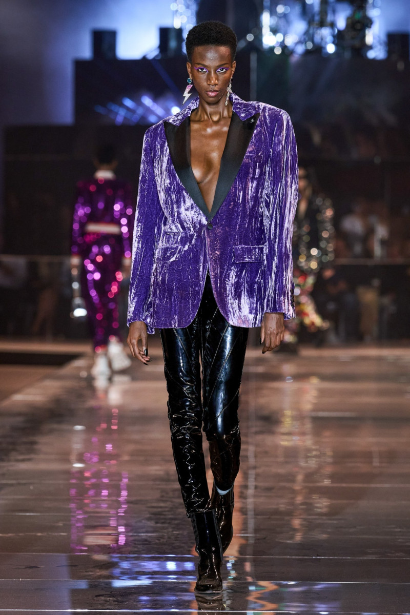 Skarla Ali featured in  the Philipp Plein fashion show for Spring/Summer 2023