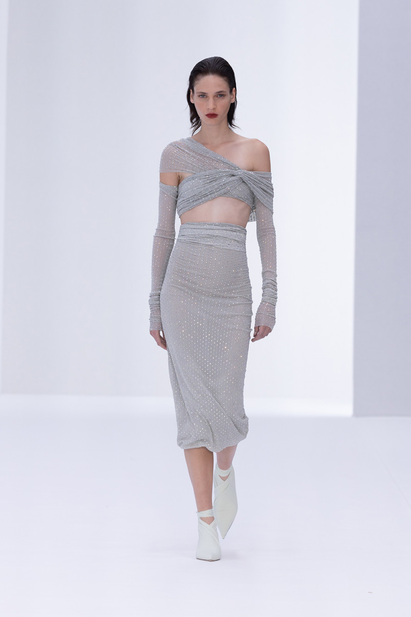 Eleonore Ghiuritan featured in  the Philosophy di Lorenzo Serafini fashion show for Spring/Summer 2023