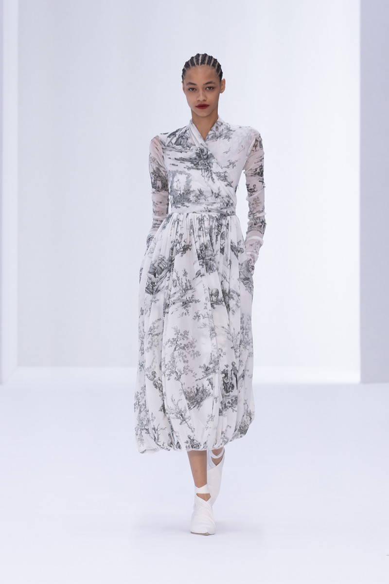 Daisy Oh featured in  the Philosophy di Lorenzo Serafini fashion show for Spring/Summer 2023