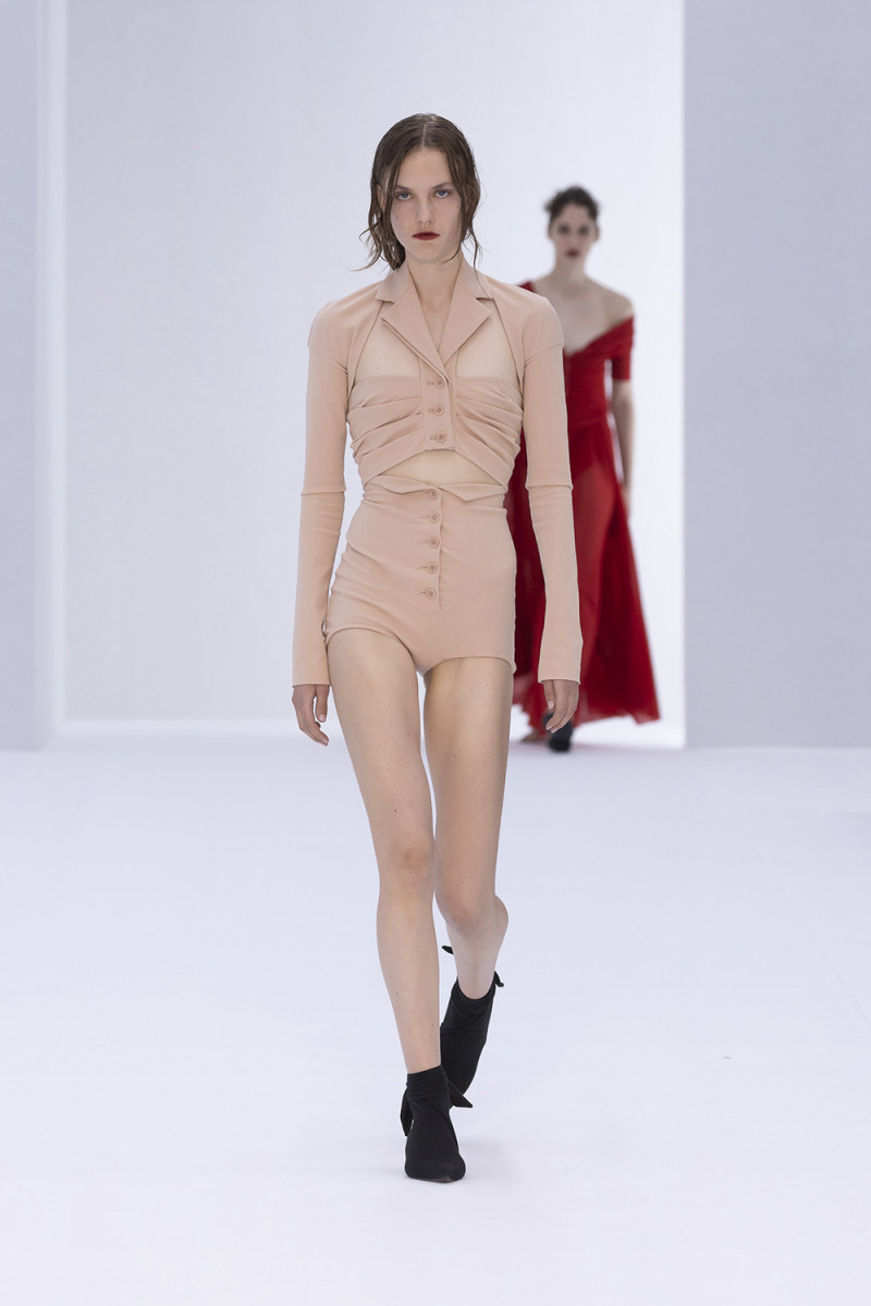 Gwen Weijers featured in  the Philosophy di Lorenzo Serafini fashion show for Spring/Summer 2023