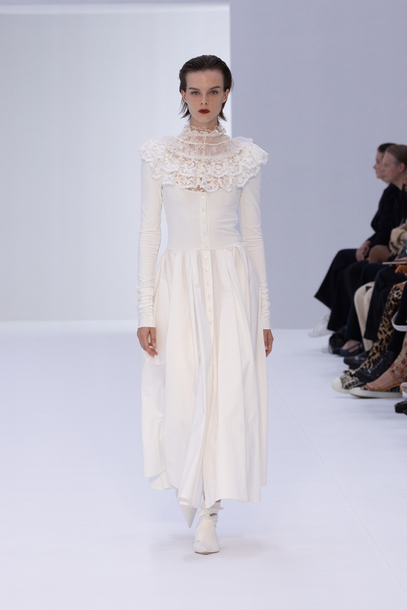 Aylah Peterson featured in  the Philosophy di Lorenzo Serafini fashion show for Spring/Summer 2023