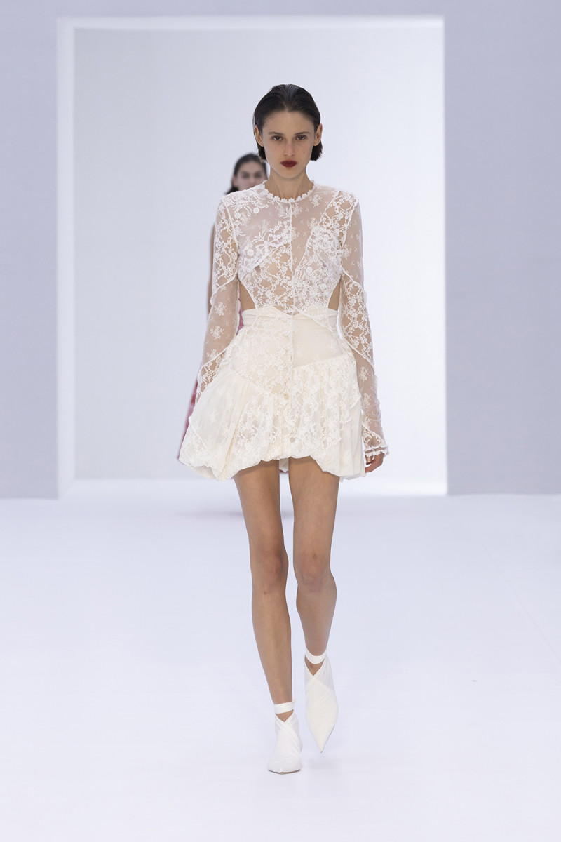 Aleyna Fitzgerald featured in  the Philosophy di Lorenzo Serafini fashion show for Spring/Summer 2023