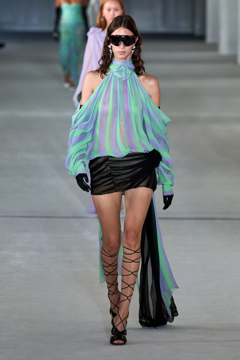 Sasha Knysh featured in  the Prabal Gurung fashion show for Spring/Summer 2023