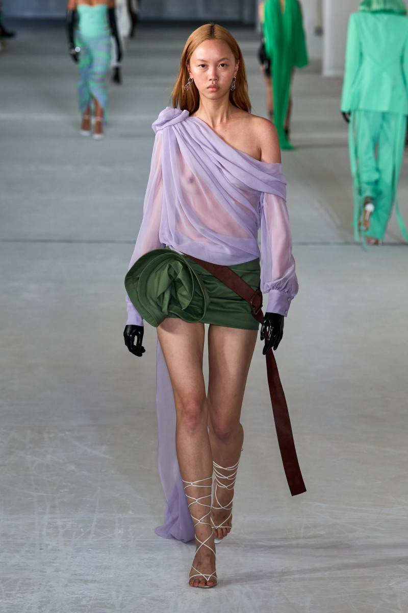 Jan Baiboon Arunpreechachai featured in  the Prabal Gurung fashion show for Spring/Summer 2023