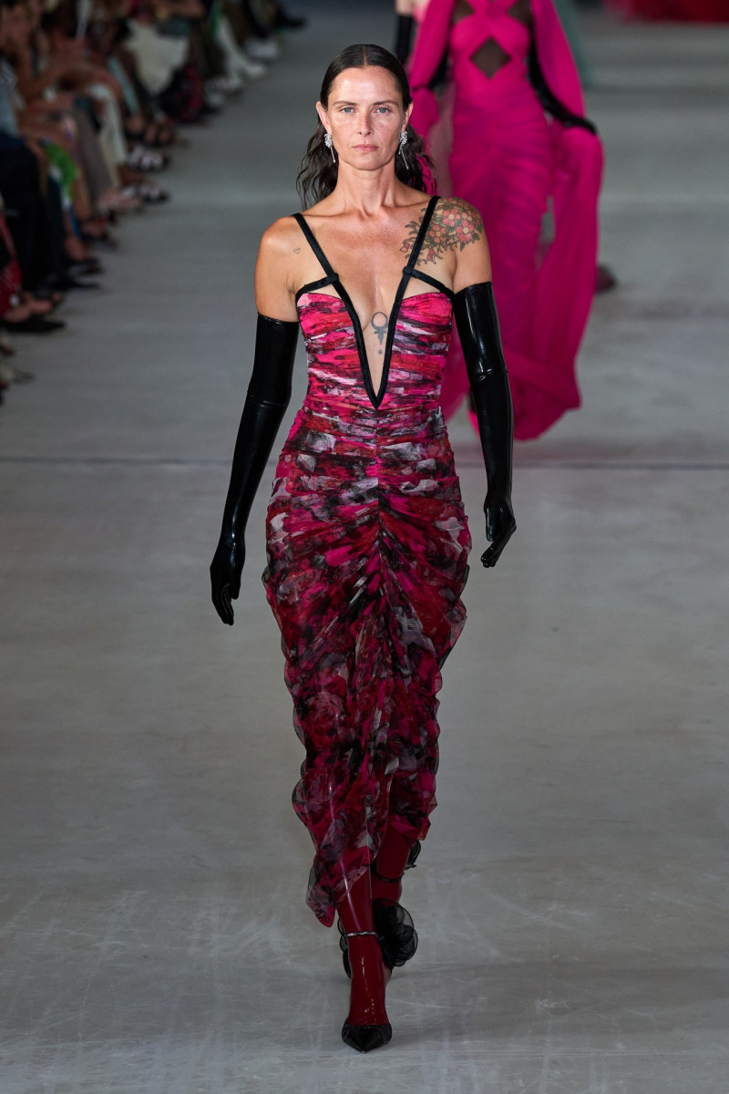 Tasha Tilberg featured in  the Prabal Gurung fashion show for Spring/Summer 2023