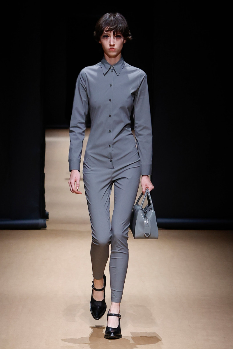 Antonie Steflova featured in  the Prada fashion show for Spring/Summer 2023