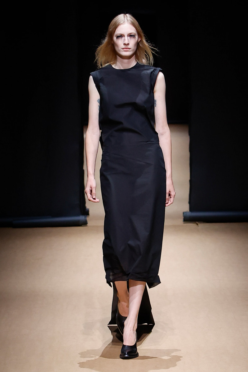 Julia Nobis featured in  the Prada fashion show for Spring/Summer 2023