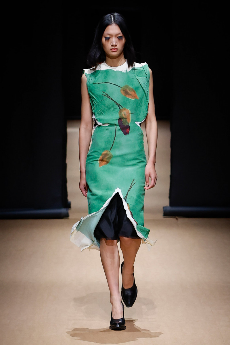 Yilan Hua featured in  the Prada fashion show for Spring/Summer 2023