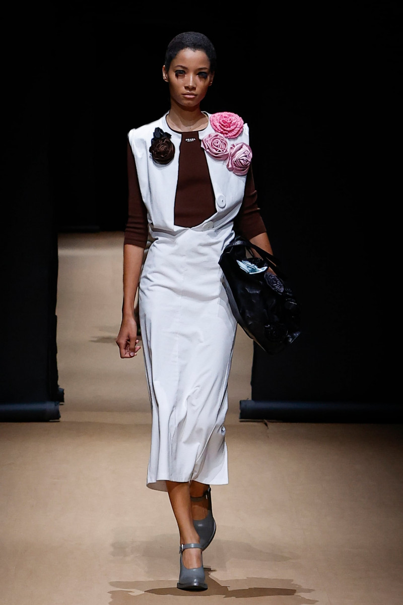 Lineisy Montero featured in  the Prada fashion show for Spring/Summer 2023