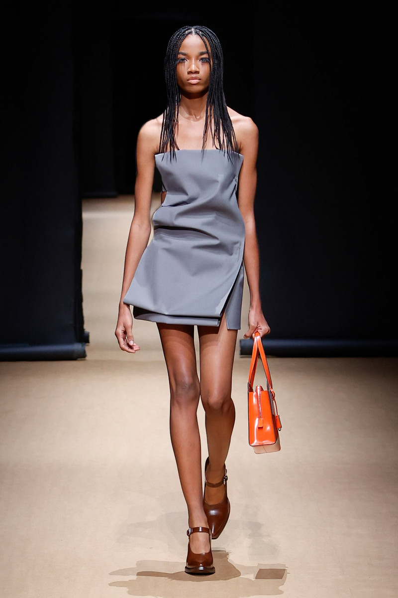 Shantae Leslie featured in  the Prada fashion show for Spring/Summer 2023