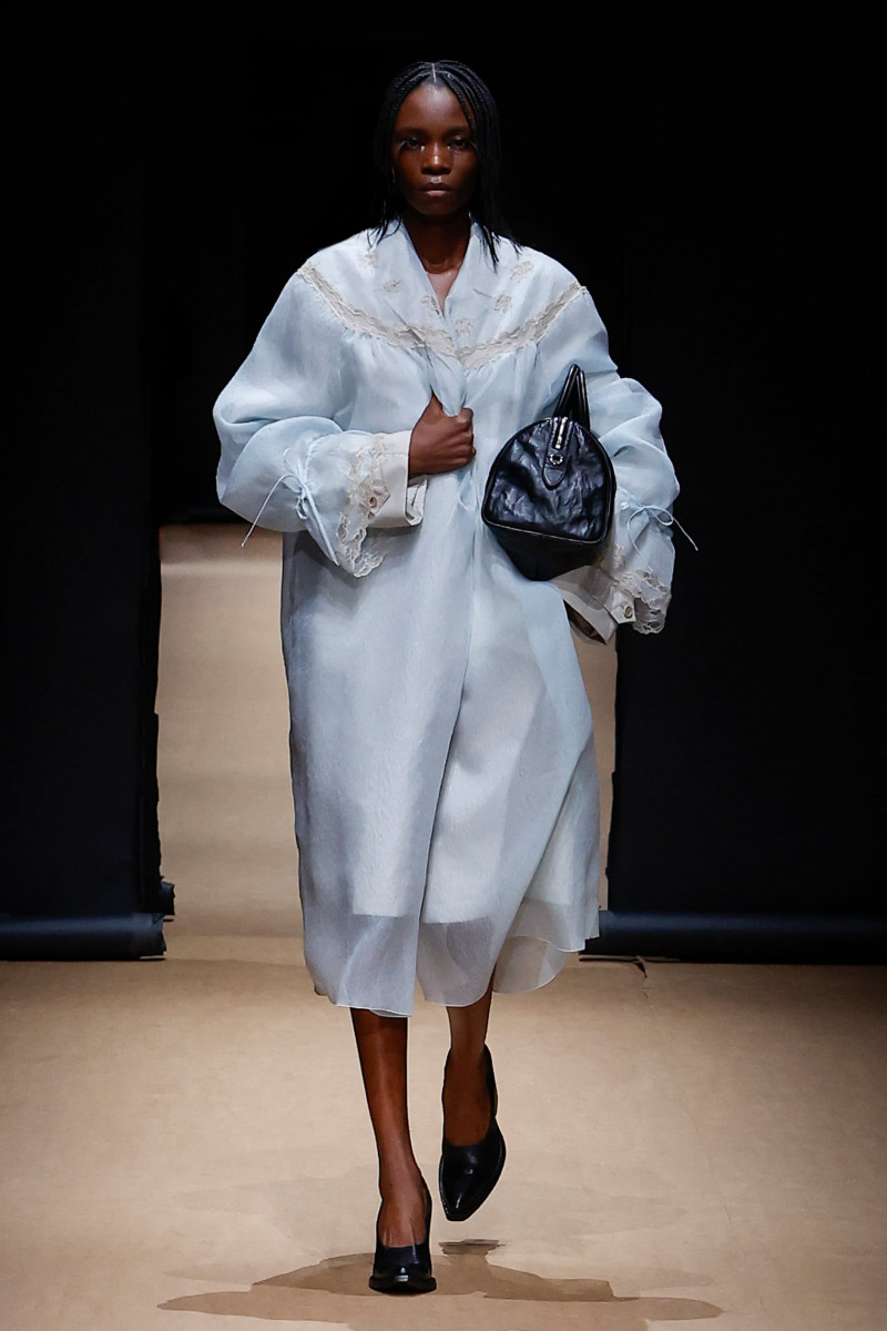 Aitiola Akinola featured in  the Prada fashion show for Spring/Summer 2023
