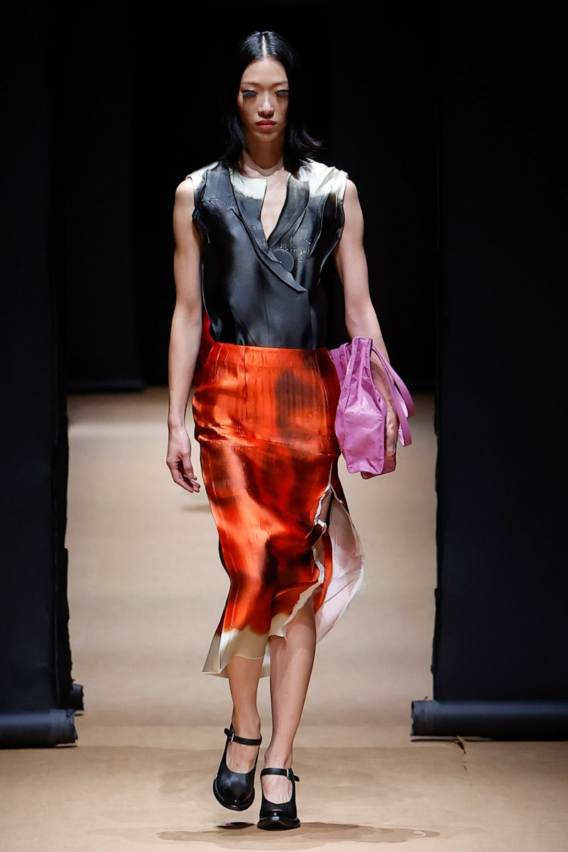 So Ra Choi featured in  the Prada fashion show for Spring/Summer 2023