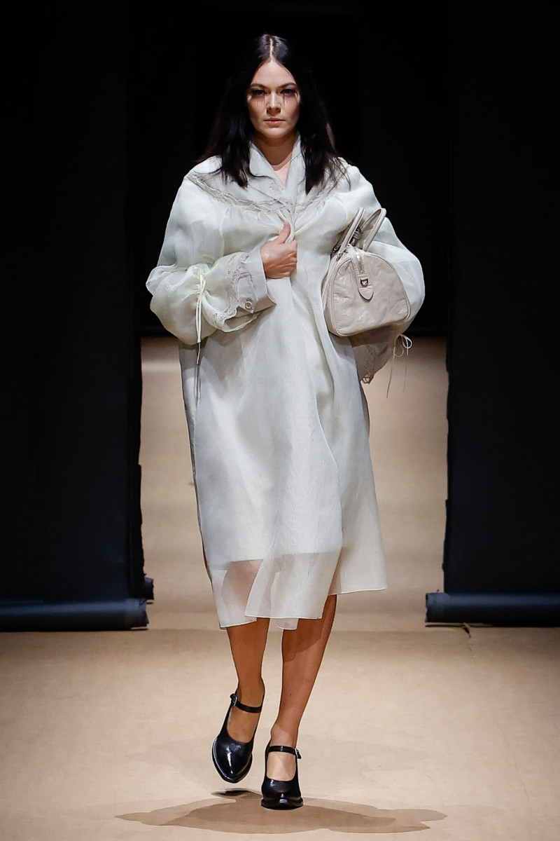 Kinga Rajzak featured in  the Prada fashion show for Spring/Summer 2023