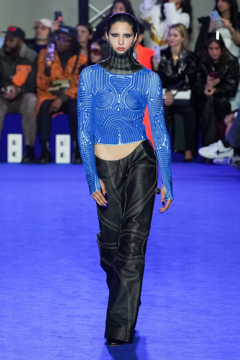 Cici Tamez featured in  the Off-White fashion show for Spring/Summer 2023